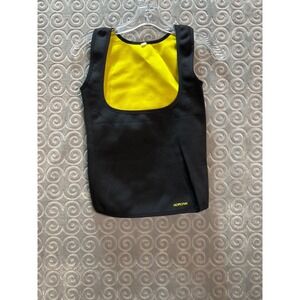 HOPLYNN Sauna Suit Tank Top Women's Workout Slimming Vest Shirt‎ Black Size M